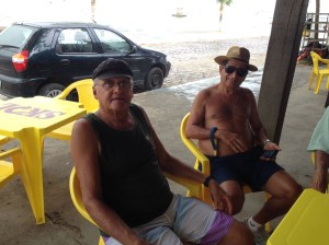 Toinho Sabacu e Sérgio Harfush, parte da agradável conversa